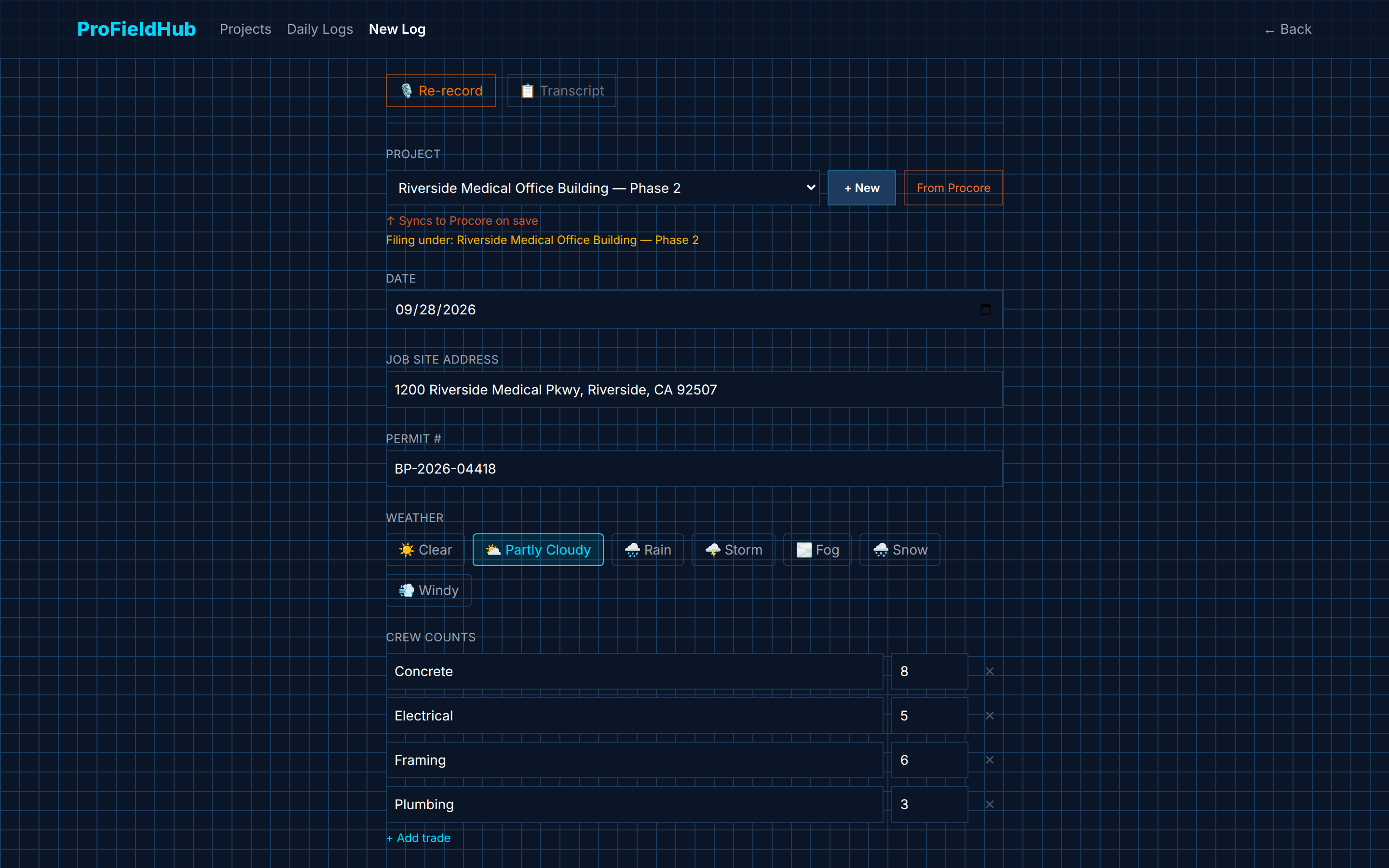 Log detail: The full structured log on desktop